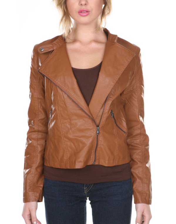 HugMe.fashion Short Men's Leather jacket For Women LJK48